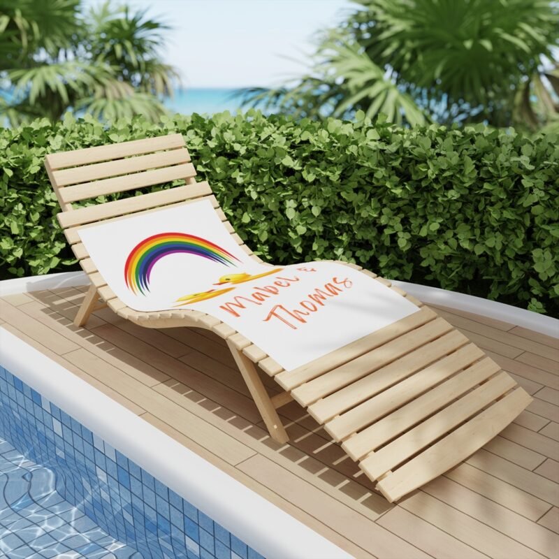 Mabel & Thomas Rainbow Beach Towel - Image 3