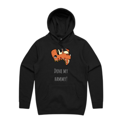 Dinosaur 'Done My Hammy' Light Hoodie v2