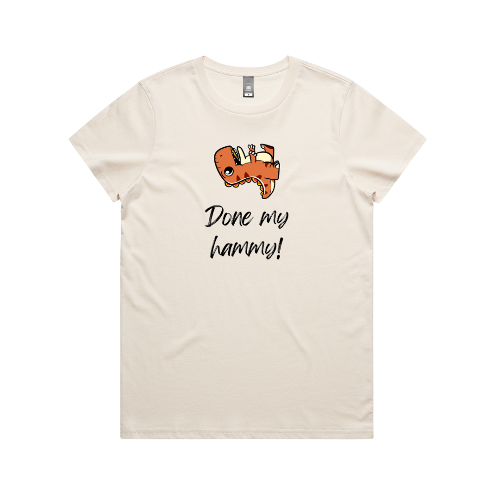Women's Dinosaur Done My Hammy T-Shirt - Image 4