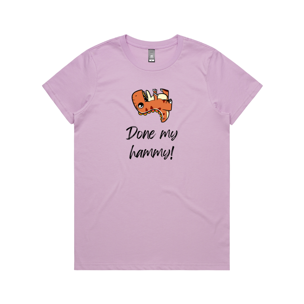 Women's Dinosaur Done My Hammy T-Shirt - Image 6