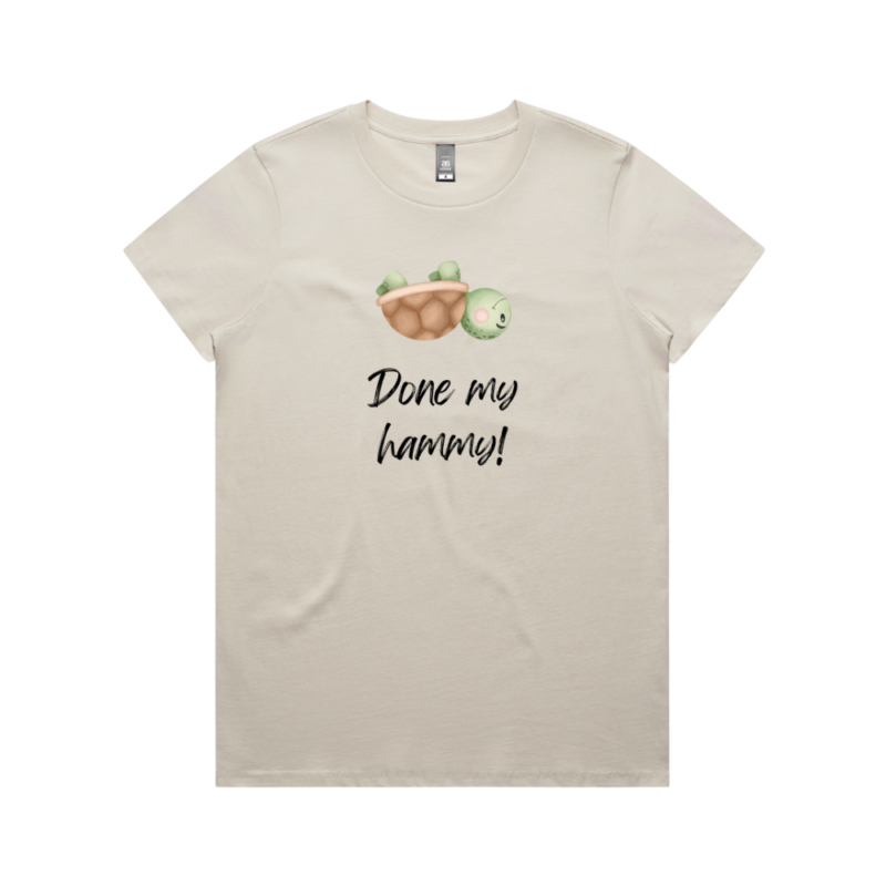 Women's Turtle Done My Hammy T-Shirt - Image 3